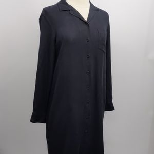 Ralph Lauren black silk shirt dress-sz 10P